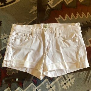 J Crew Denim White Shorts